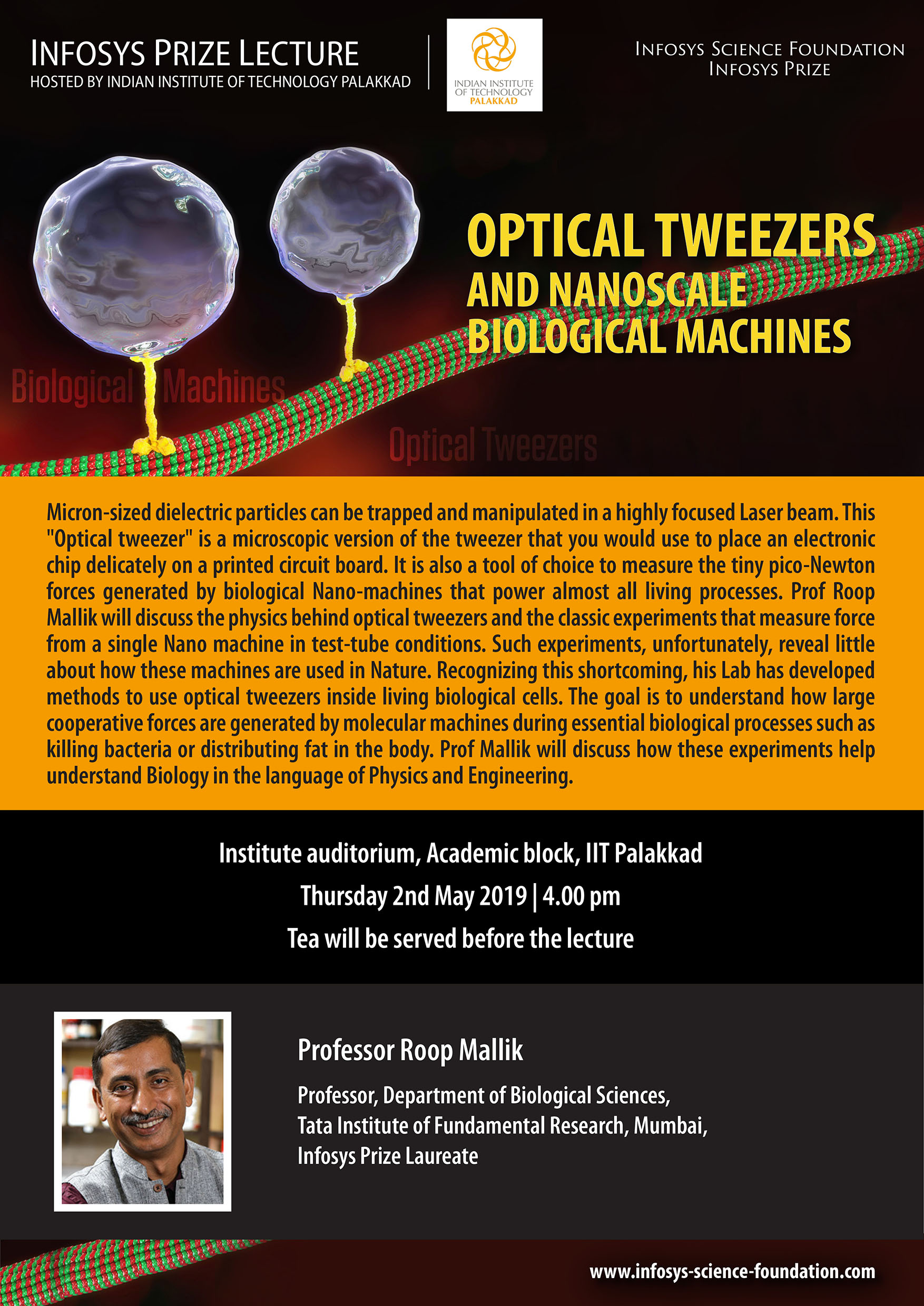 Optical Tweezers and Nanoscale Biological Machines