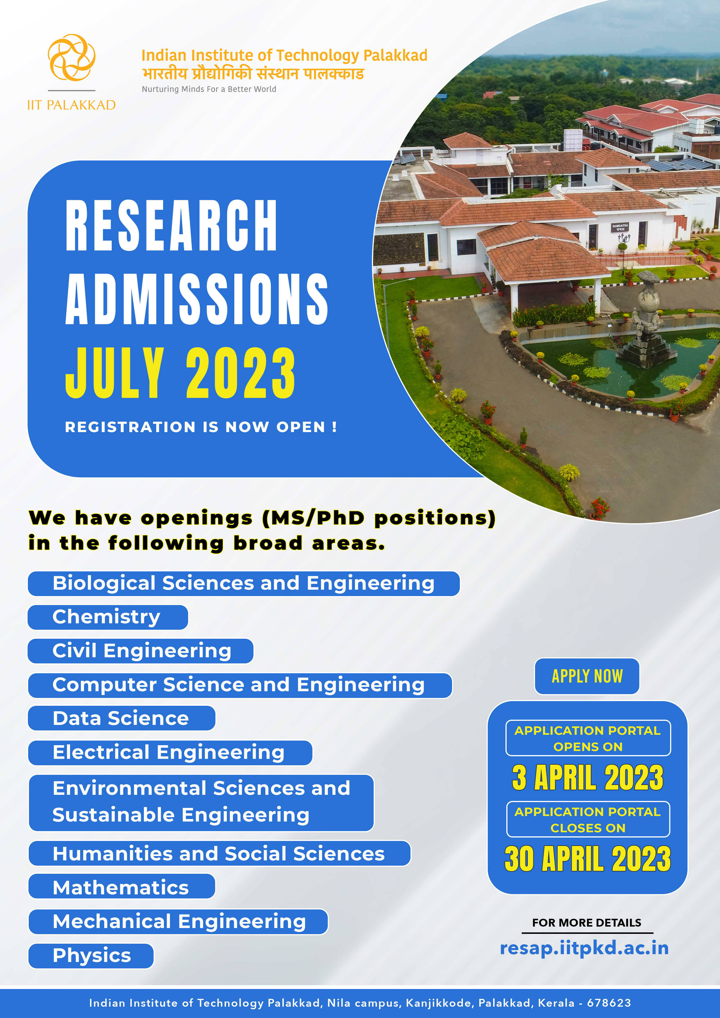 research admissions