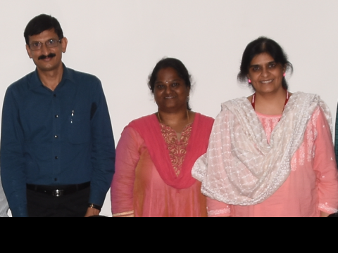 Prof Vinod Prasad (IIT Palakkad), Assoc Prof Subasree R and Prof Suvarna Alladi (NIMHANS Bangalore)