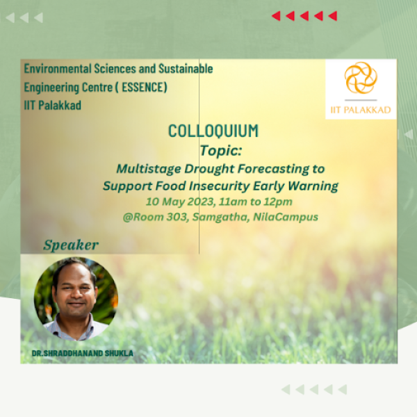 ESSENCE Colloquium: Multistage Drought Forecasting to Support Food Insecurity Early Warning